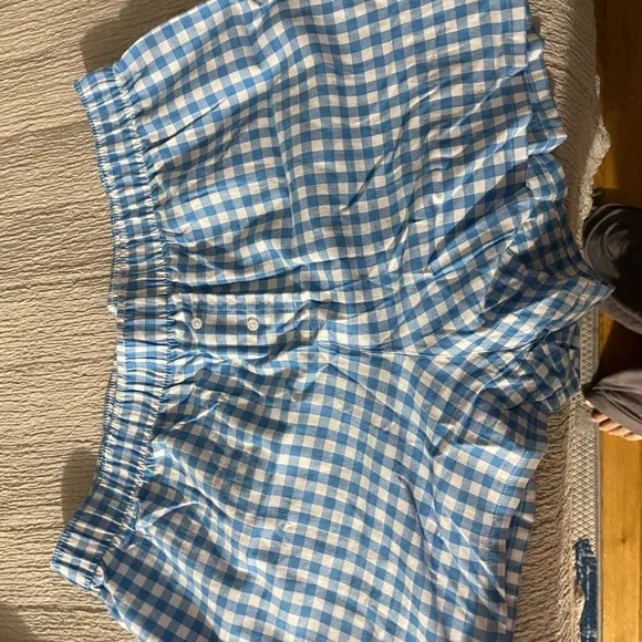 Target Blue and White Gingham Pajama Pants - Picture 2 of 2